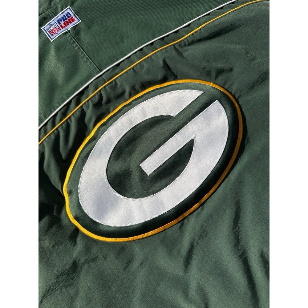 Vintage 90s Nike NFL Green Bay Packers Jacket XXL Team Pro Line Swoosh - Picture 12 of 16